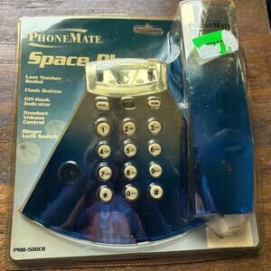NOS Vintage 90s Y2K Metallic Blue Ombré Phone By PhoneMate PMB-500 SPACE PHONE